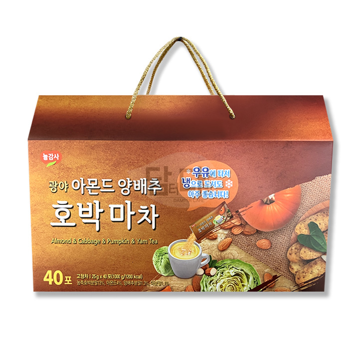 광야식품 아몬드 양배추 호박 마차 40스틱 : 담터다방