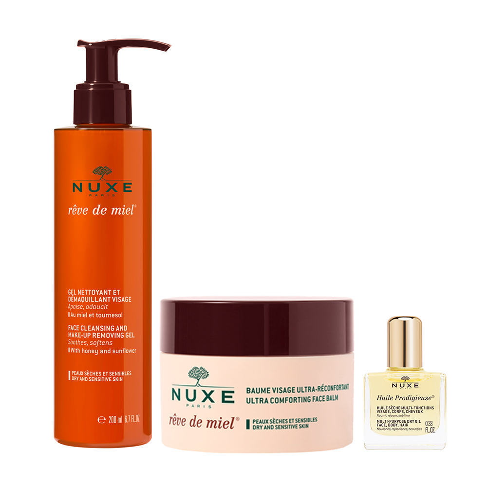 [단독] [눅스] 레브드미엘 원스텝 클렌징 젤 200ml + 베리어 크림 50ml + 드라이 오일 10ml : 눅스코리아