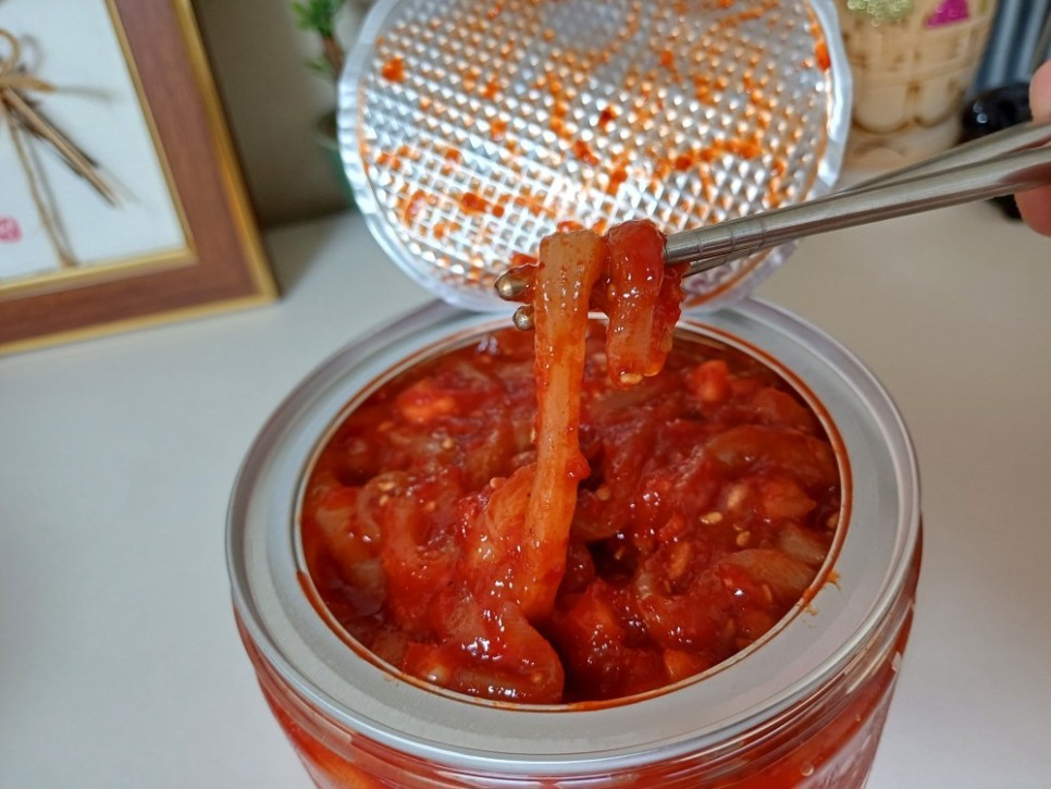 오징어젓 맛있는 가정용 반찬 강경 말자상회 오징어 젓갈 500g, 1개 : 말자 상회