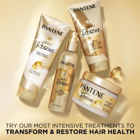 Pantene Miracle Rescue 헤어 마스크 녹는 ProV 진주가 함유된 인텐시브 본드 리페어 손상 : COSTANZA