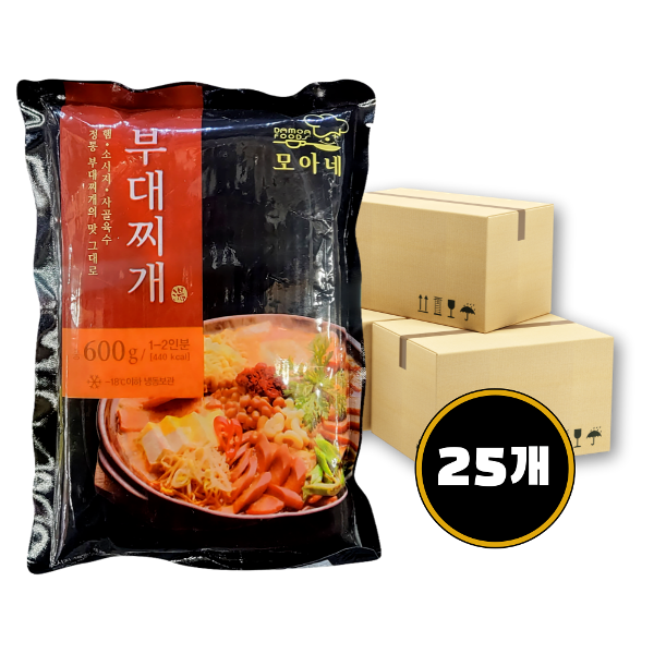 다모아 부대찌개 600g x 25개 / 1박스 : 청정식자재전문마트