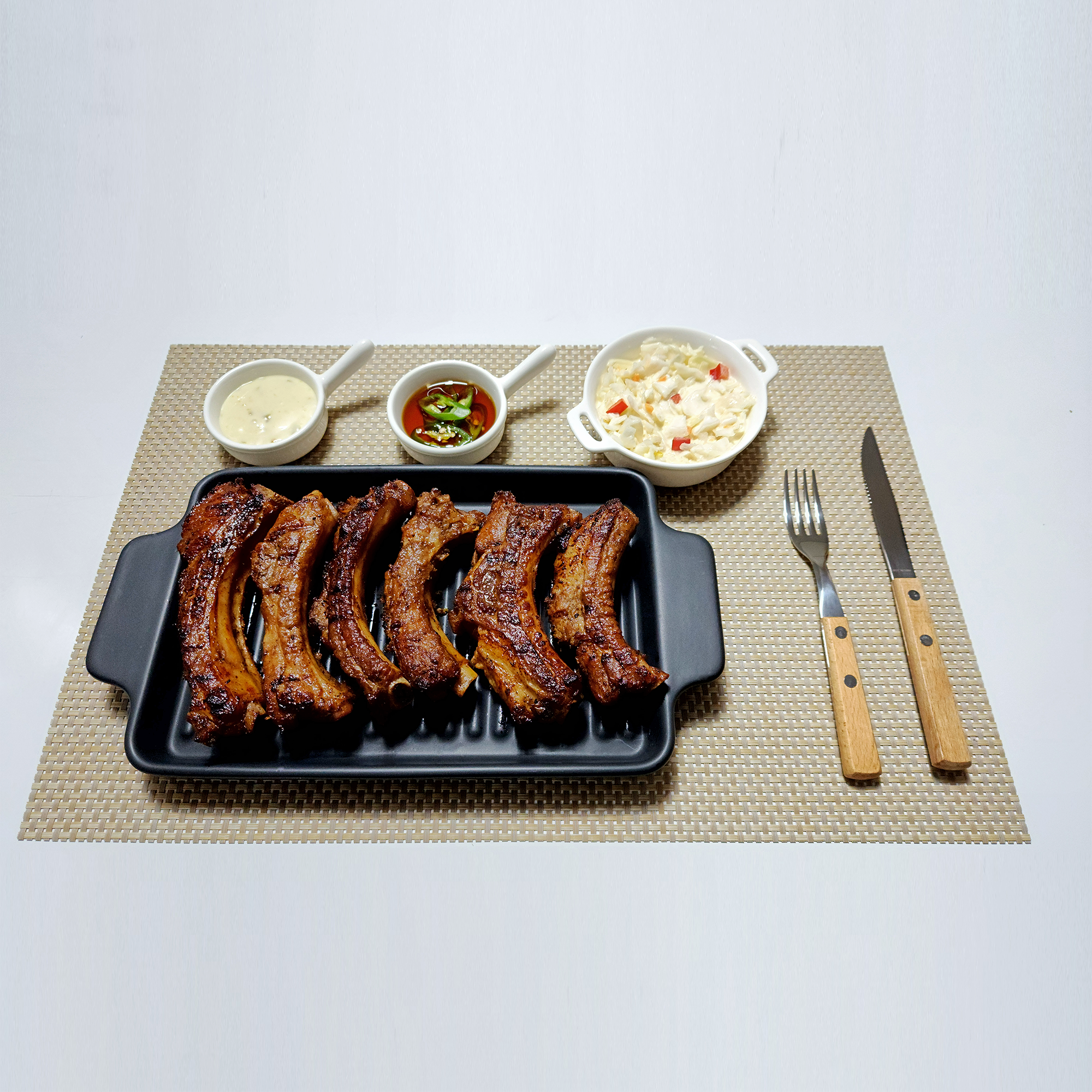여신 숯불 등갈비 구이 완벌 초벌 캠핑 음식 쪽갈비 수제 갈비 : 여신푸드