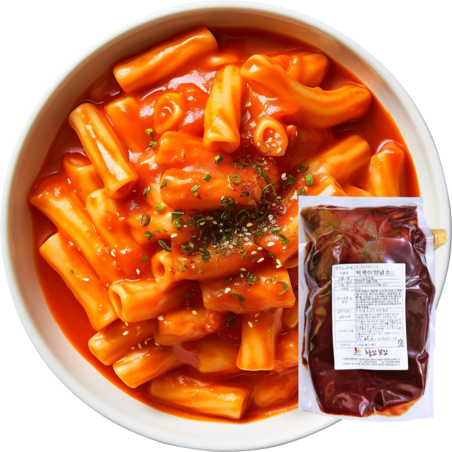 포장마차 분식집 떡볶이소스 떡볶이양념 2kg : 우너피스