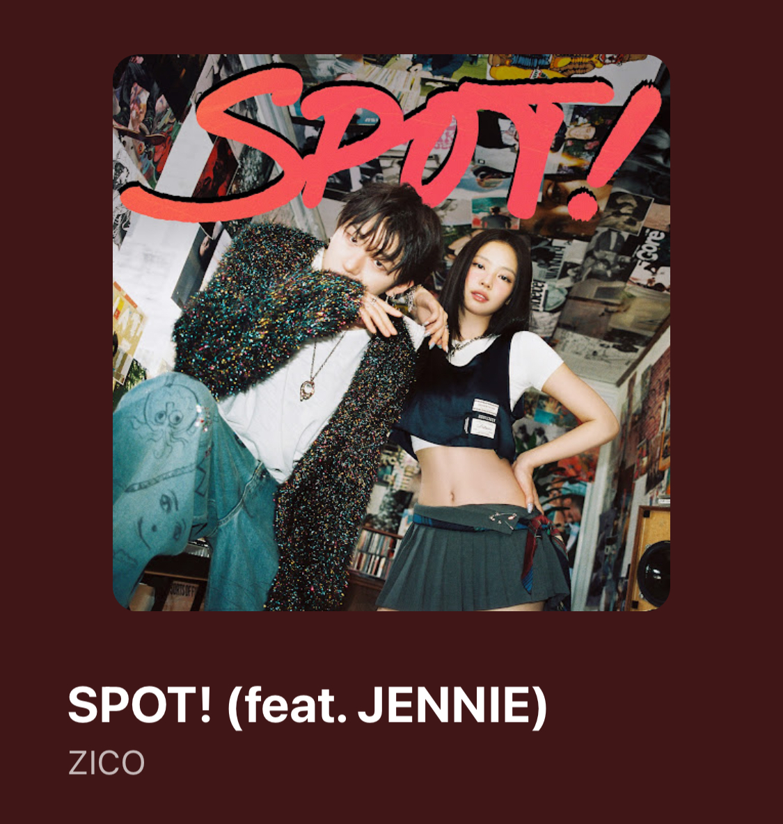 지코 제니 스팟 계이름 바이올린 쉬운 악보 (ZICO-SPOT (Feat.JENNIE) : 쿨링뮤직