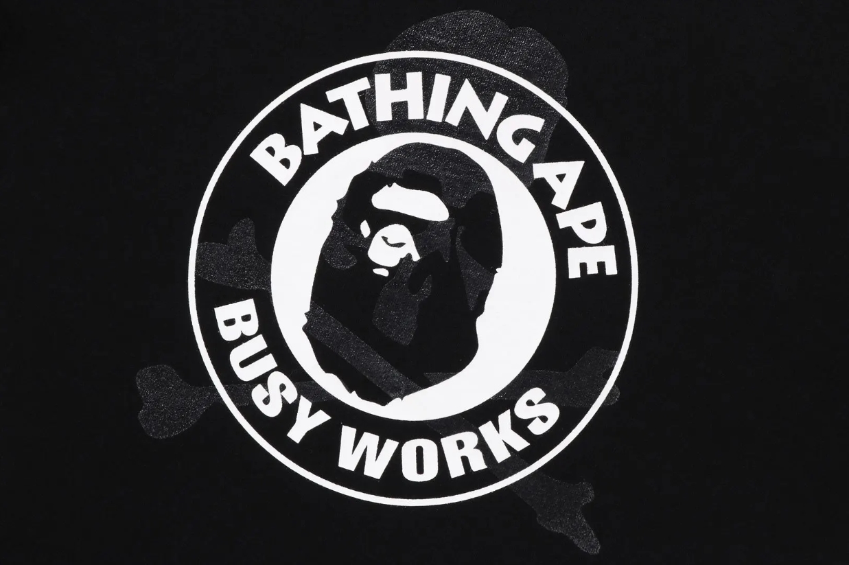 (베이프정품) 베이프 키즈 마스터 마인드 재팬 BAPE KIDS X mastermind JAPAN BUSY WORKS TEE : 망나니즈