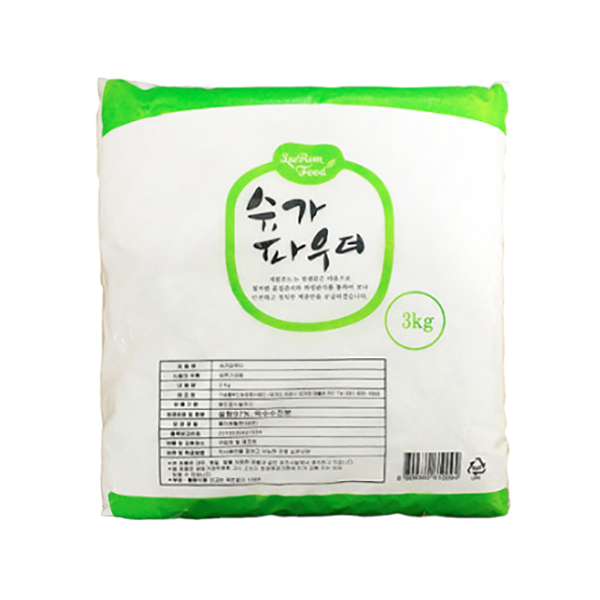 꼬미다 슈가파우더 3kg 설탕 분말 마카롱만들기 : 하나 베이킹푸드