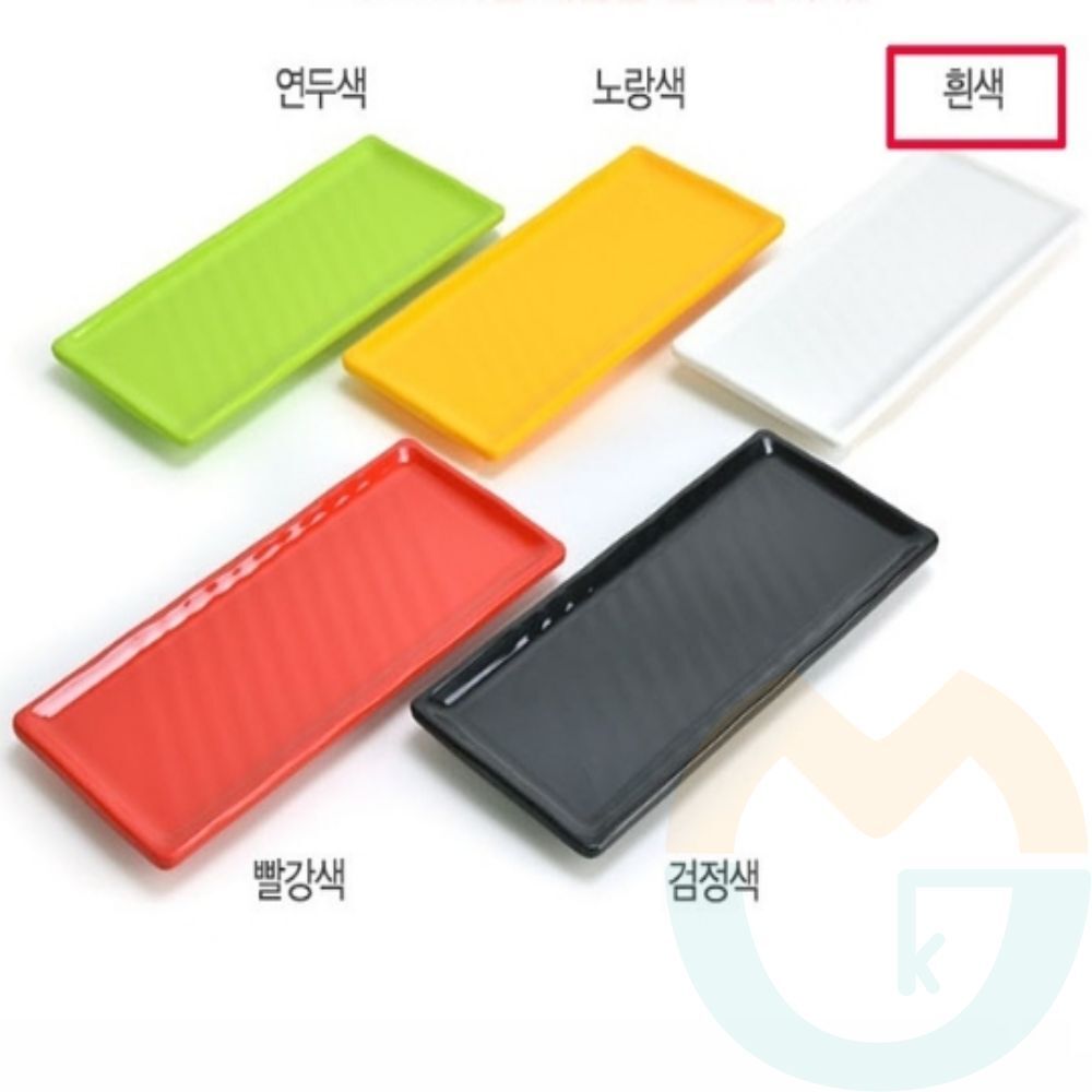 굿마켓 한식뷔페 식기 납작접시 소 흰색 멜라민식기 : 굿토스