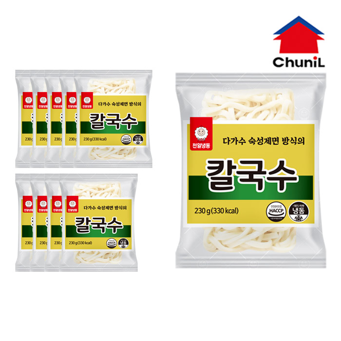 천일 냉동 칼국수면 230g x 10개 : 자연맘스토리