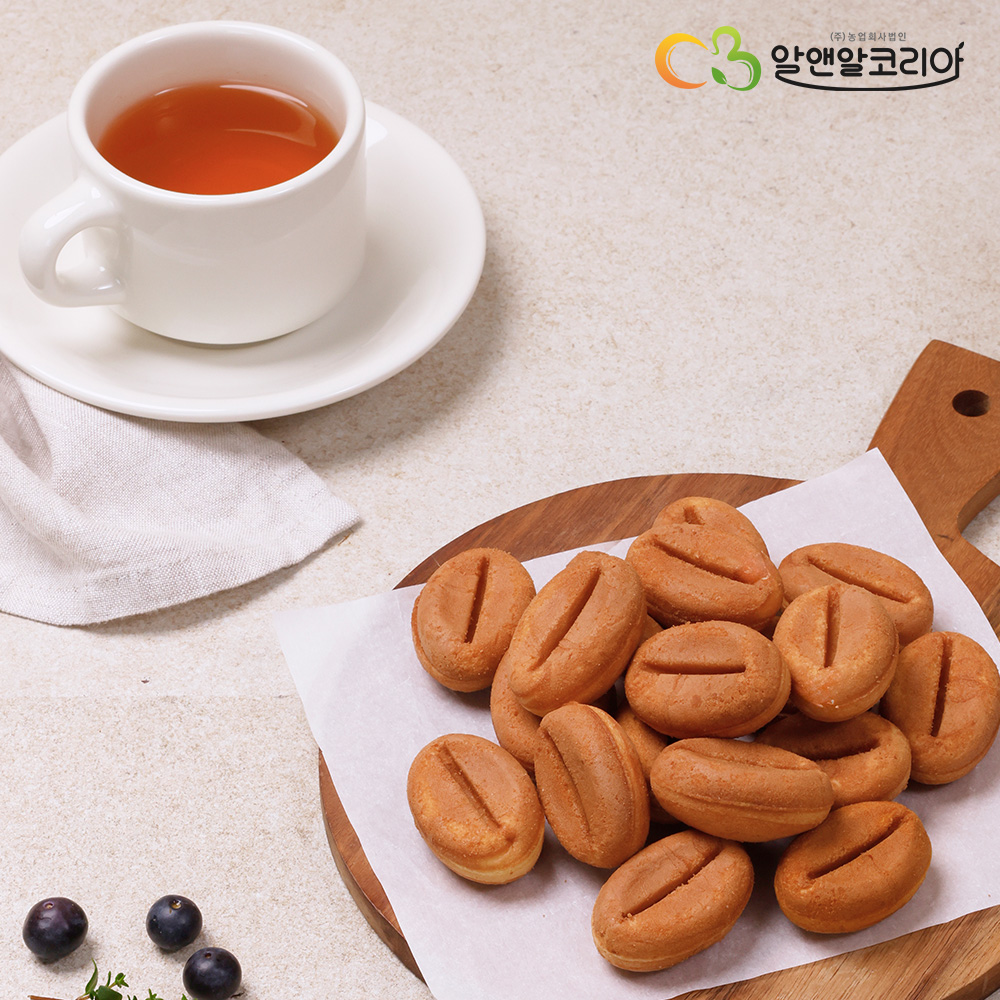 커피콩빵 450g(약 45개입 내외) 카페 디저트 간식 커피 플레인 바나나 슈크림 : 알앤알코리아
