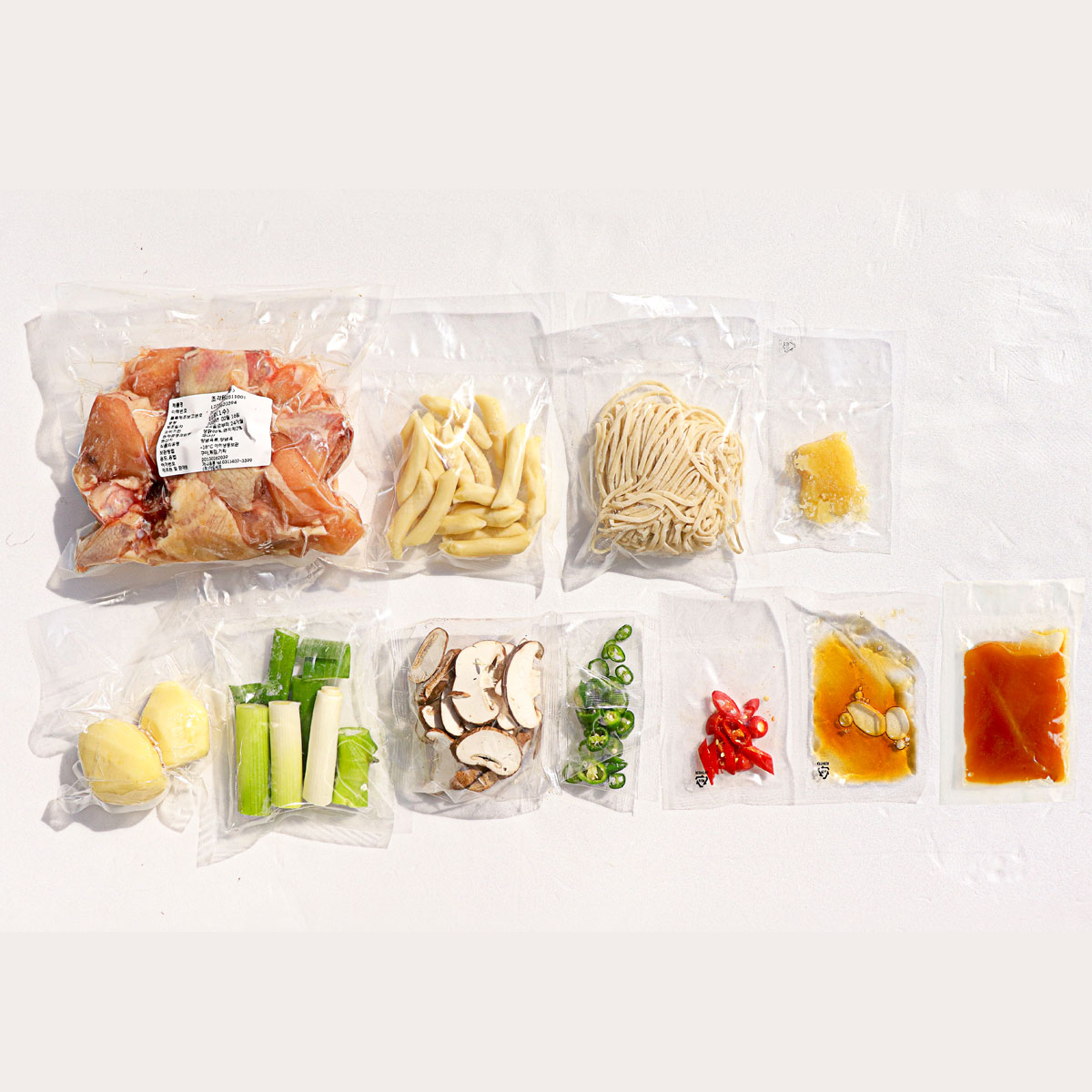 국내산 닭한마리 칼국수 전골 밀키트 1840g : 온다미