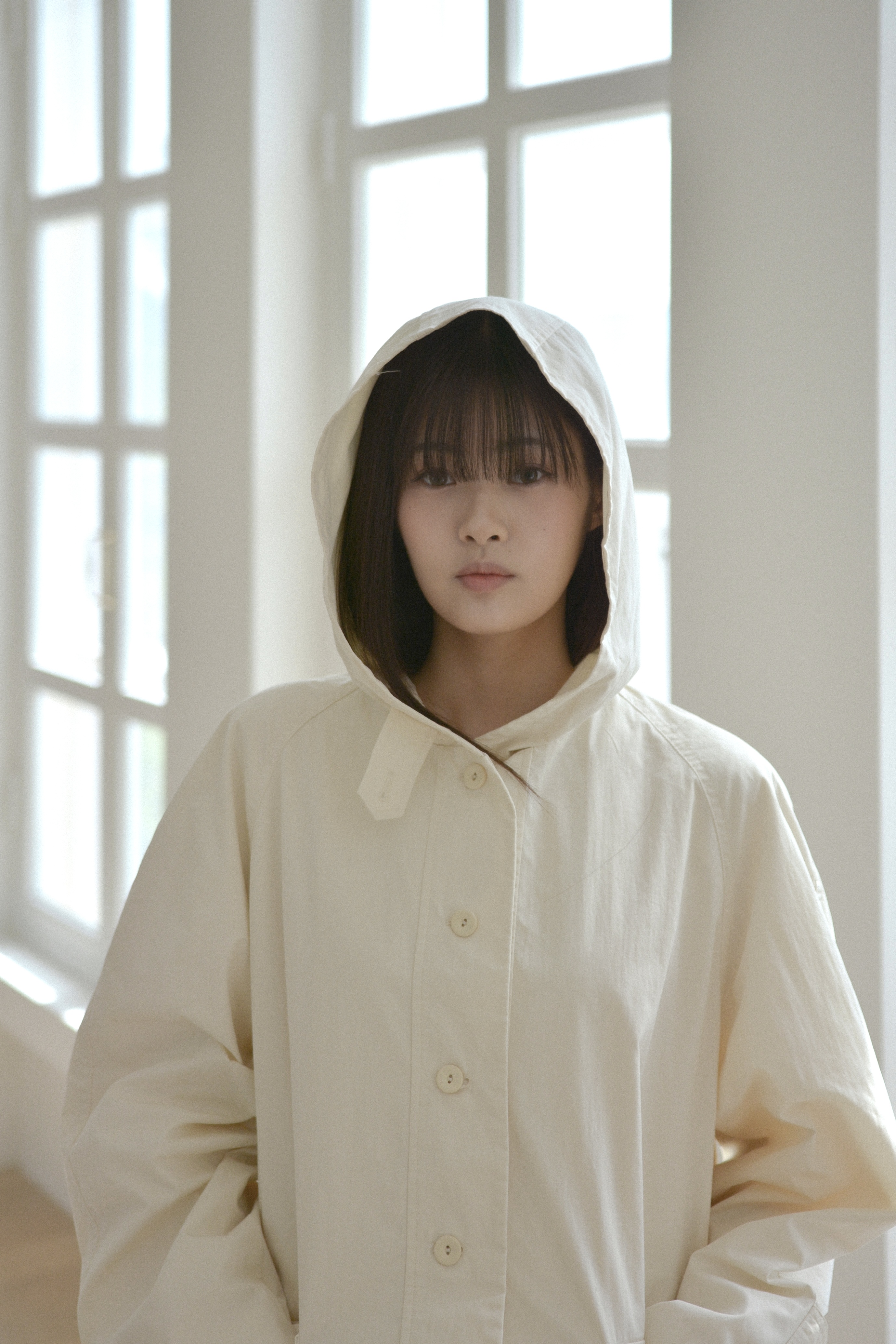 (아이라스트원) 진심 마리나 후드 코트 윈드브레이커 바람막이 면 야상 자켓 JINSIM : 리리크포엠