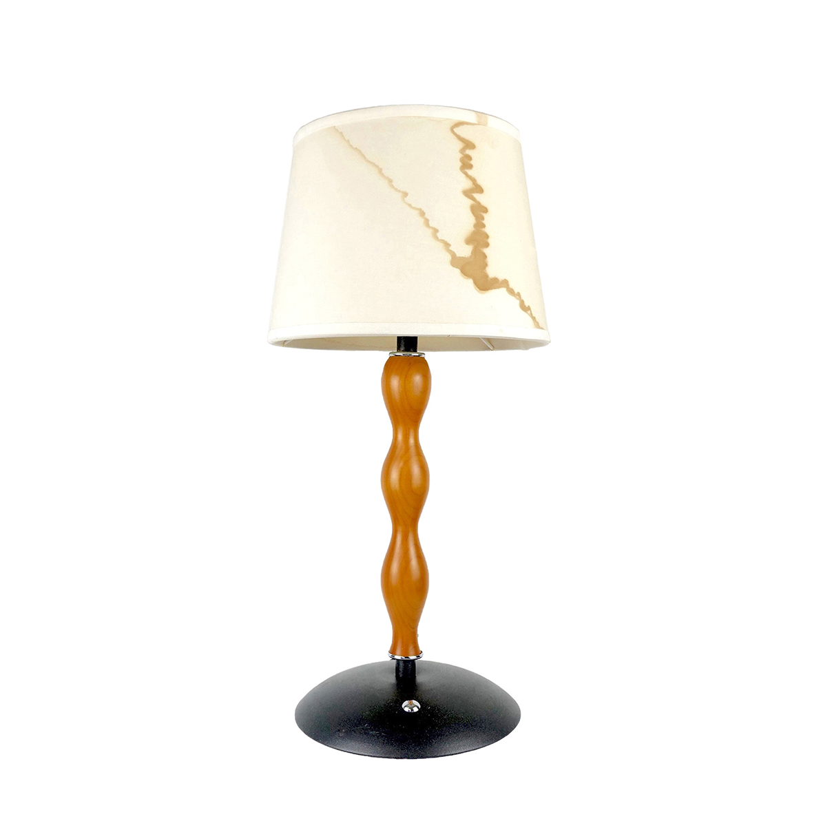 빈티지 우드 물결 탁상 조명 / Vintage Wood Curved Design Table Lamp : STYXTYPE