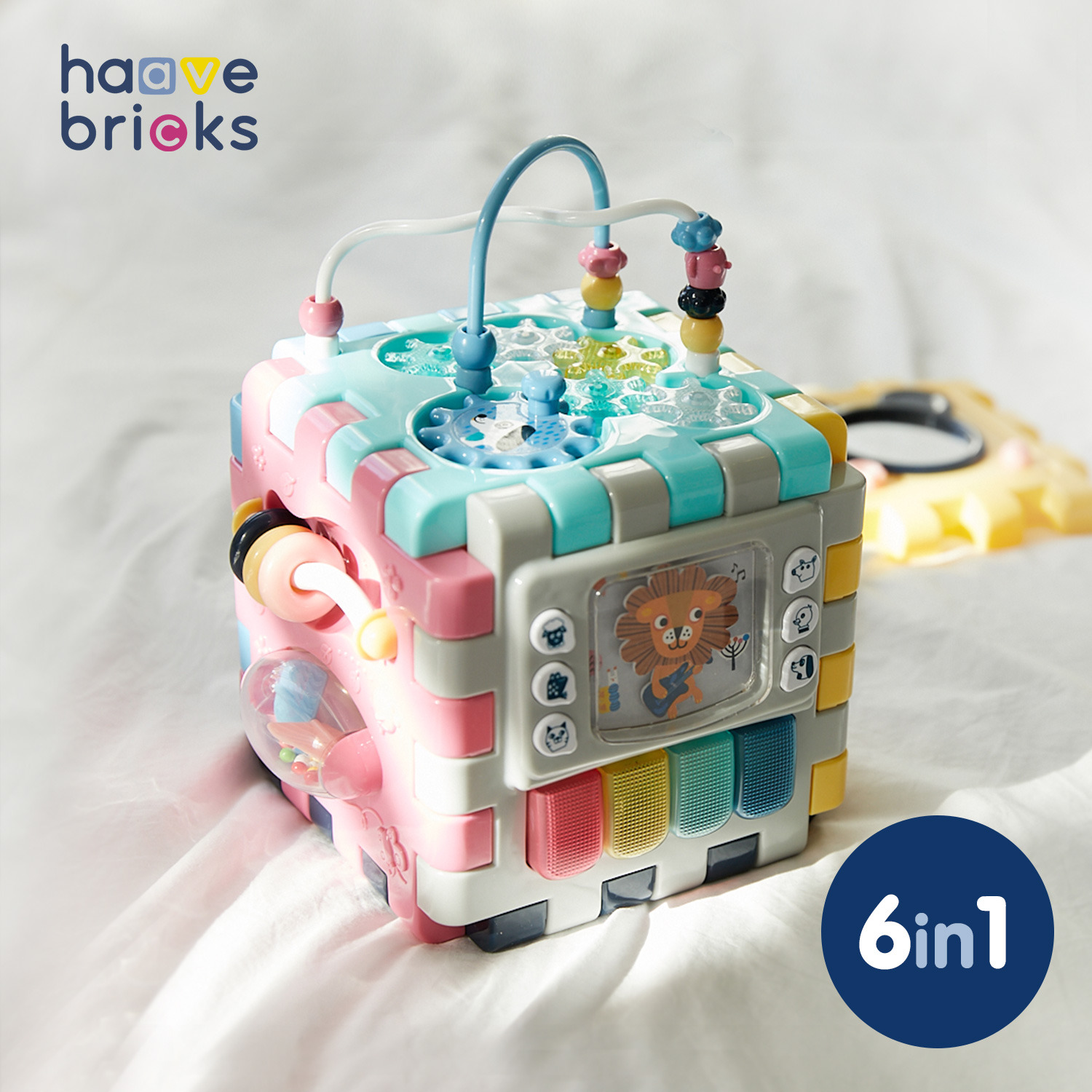 [하베브릭스] 국민육아템 6in1 변신큐브 +아기핸드폰 아기 장난감 세트 : 현대Hmall