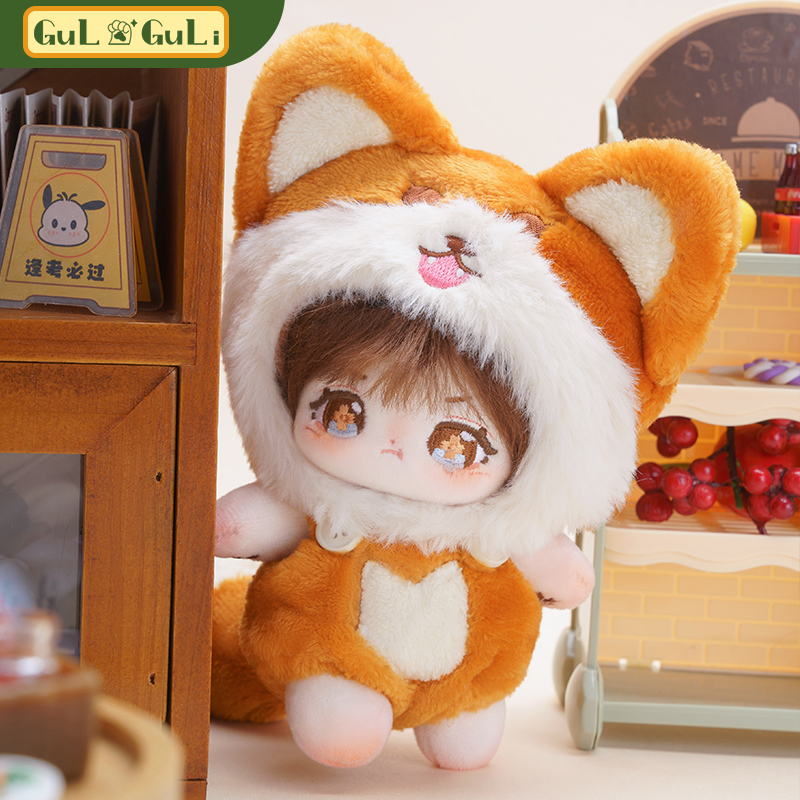 10cm인형옷 모루인형옷 GULI CM 오렌지 여우 아기 가방 밤나무 사탕 면 : 친절한최씨