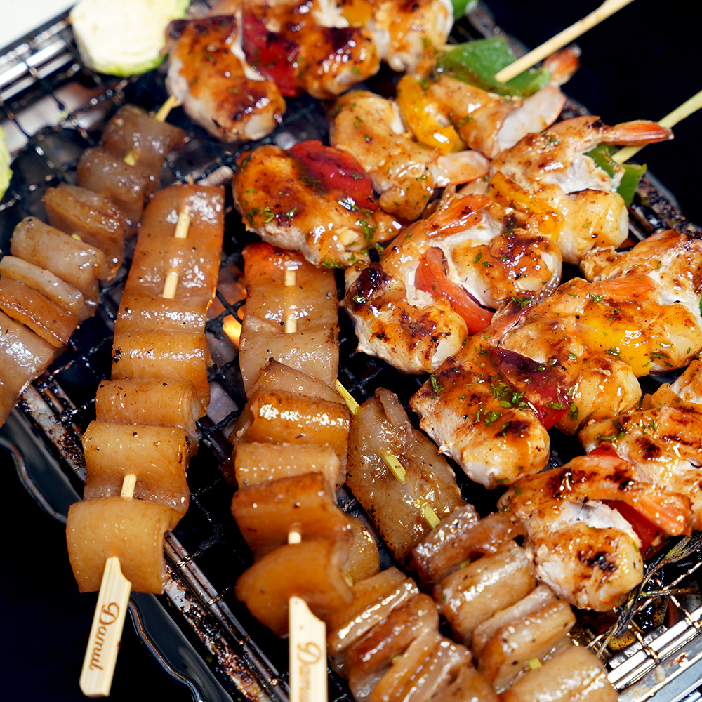 수제 닭꼬치 캠핑음식 요리 파닭 염통 목살 모듬 수제꼬치 구이 18종 : 전라도청년