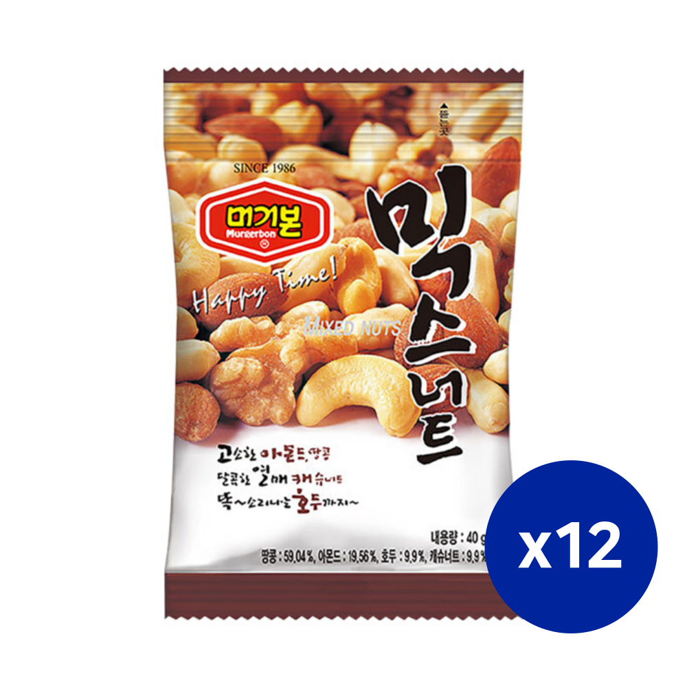 [오어바이] 머거본 믹스너트 40g x12 : 오어그레이트