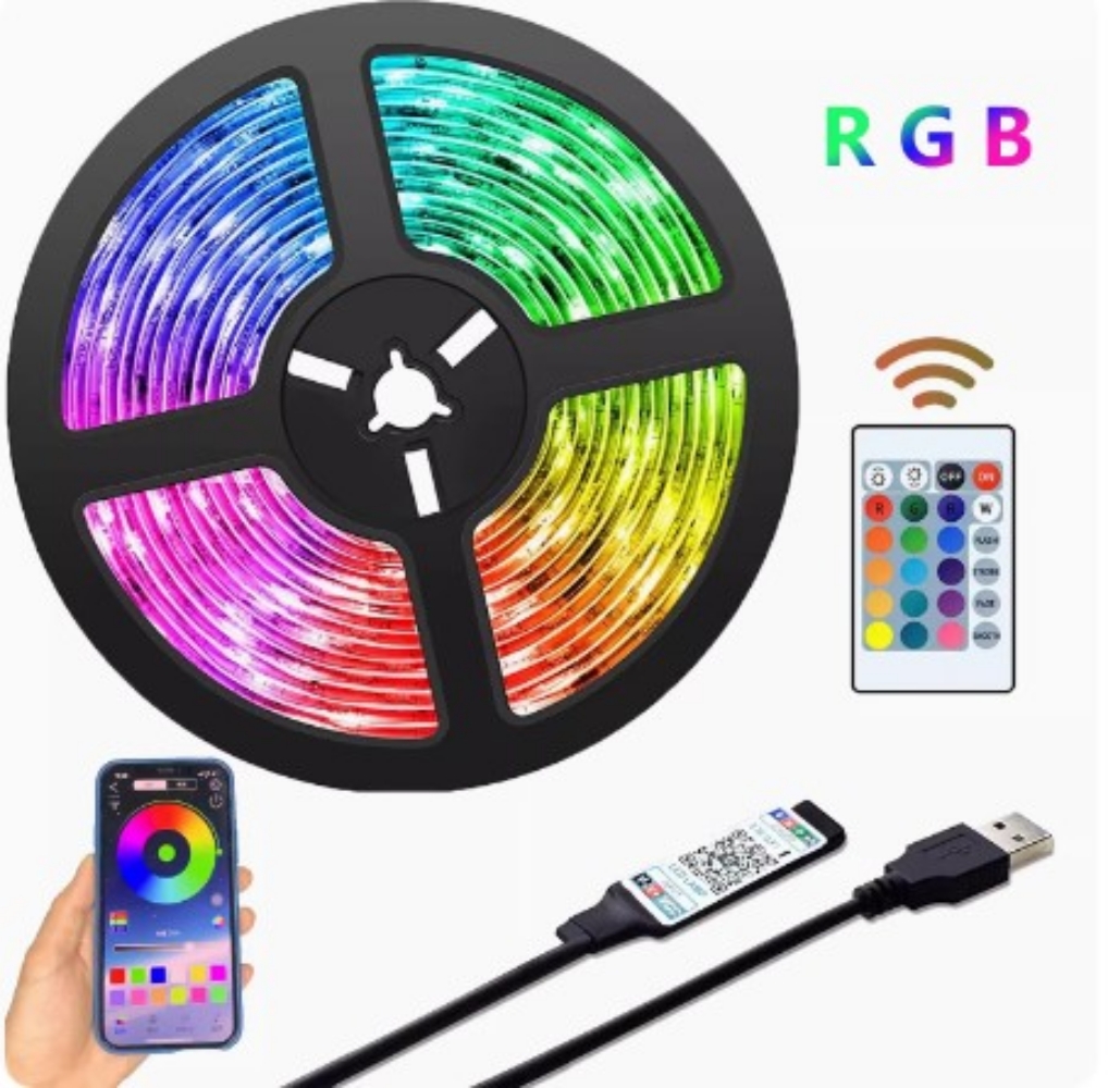 띠led 5050 3칩 플렉시블 12V RGB LED바 방수 : 화영유통