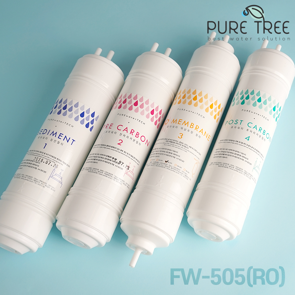 퓨어트리 후레쉬워터 FW-505(RO) 정수기필터4개셋 : 옥수스