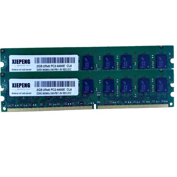 시스템 x3350 램32 x3610 서버 RAM DDR2 667 2Rx8 PC2 5300E 800MHz 6400 언버퍼드 ECC 메모리 4GB 2X 2GB : 해외구매5