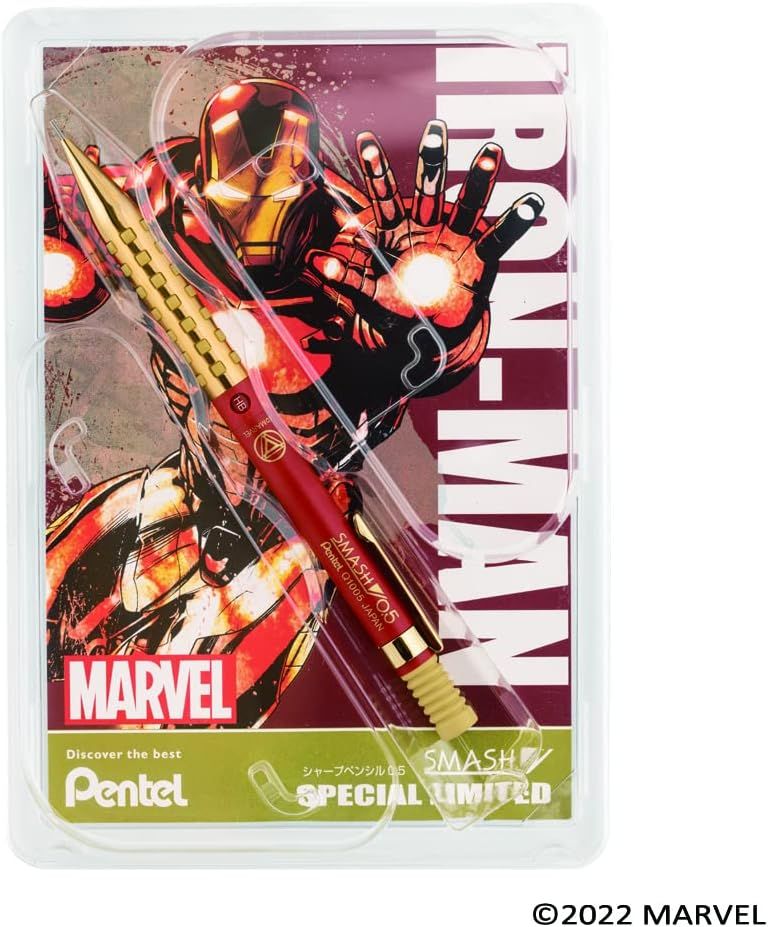 MARVEL 마블 키테라 샤프 펜 0.5 mm 스매쉬 아이언 맨 축 마블스매시 : 신박다운타운