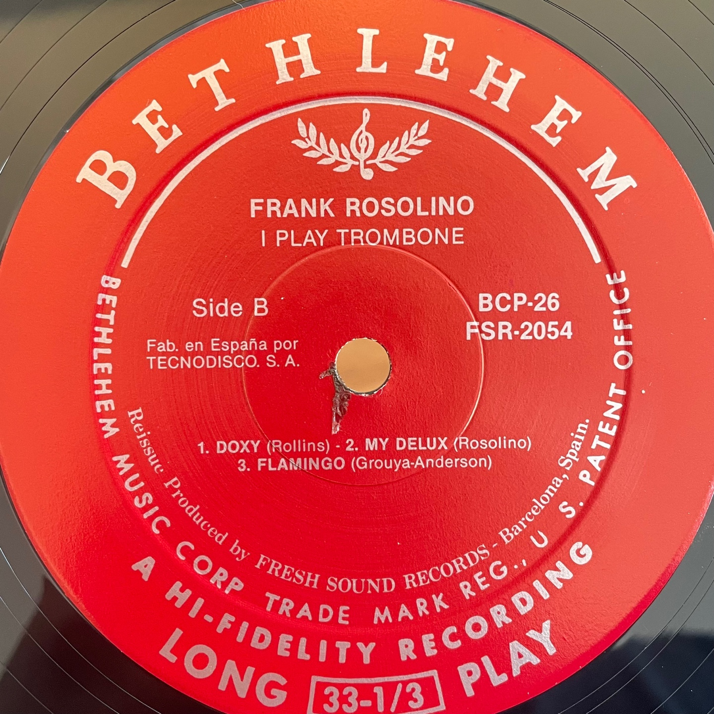 Frank Rosolino - I Play Trombone (Bethlehem) (FSR2054) : 인터플레이 레코드 샵
