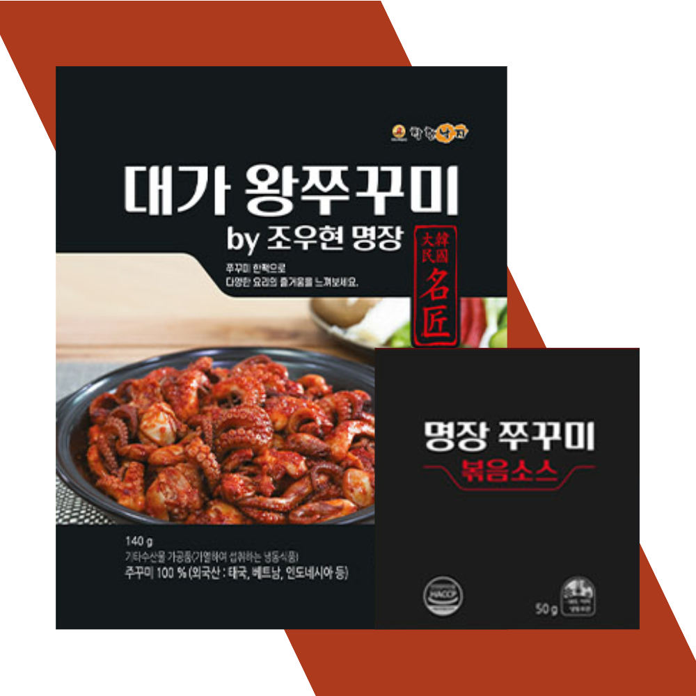 대가 왕쭈꾸미 by 조우현 명장 쭈꾸미+소스 (12팩) : 79MALL