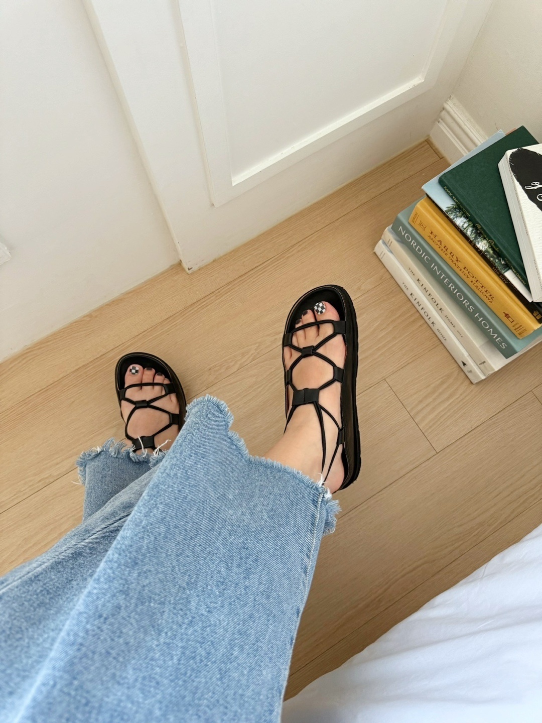 링크린 플랫폼 스트랩 샌들(3.5cm) : 역삼 힐