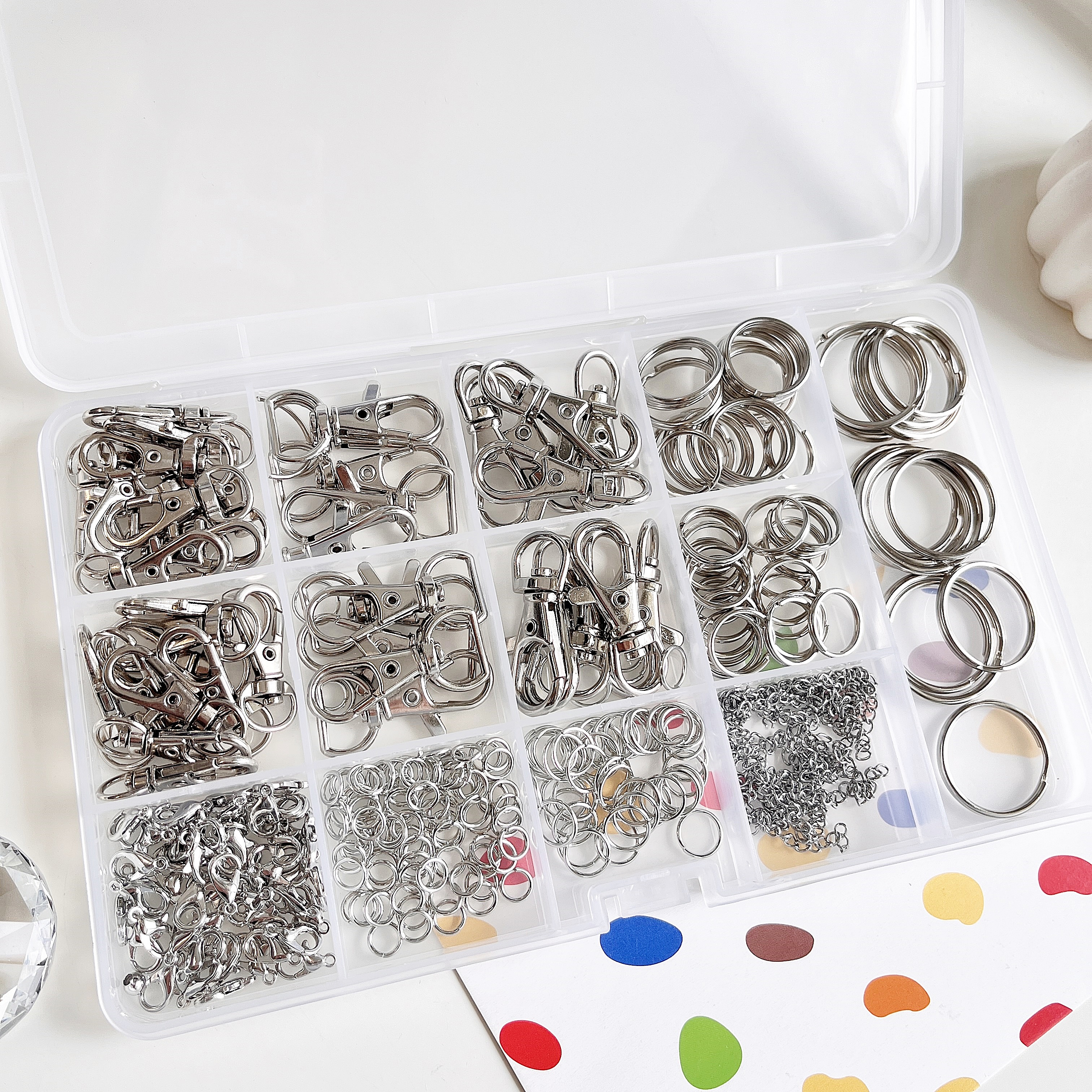 샤론델 OR 키링 부자재 15칸 세트 1-6007 악세사리공구 공예품만들기 DIY : 샤론델