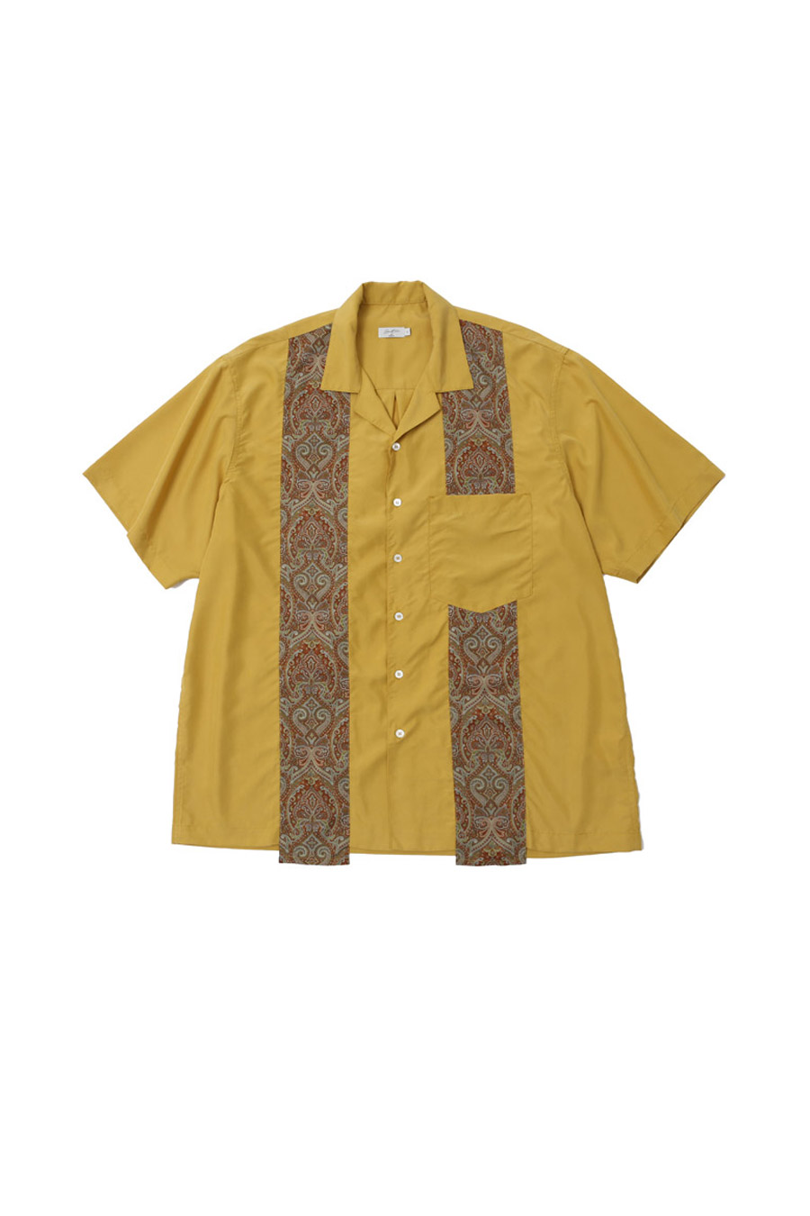 [SUSTAINandremain] Hawaiian Modal Shirts Yellow Paisley, 서스테인앤리메인 라이트 하와이안 모달 셔츠 페이즐리 : 어데케이드