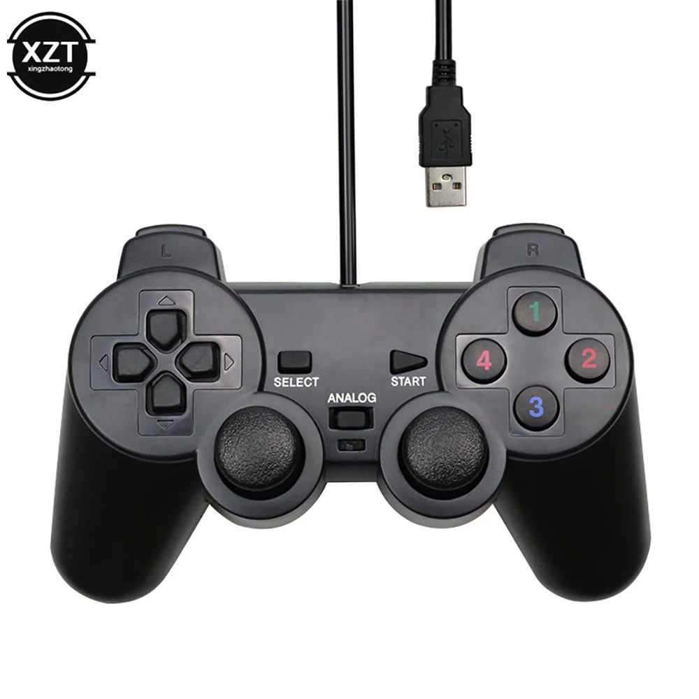 게임패드 PC 컴퓨터 노트북유선 USB 게임 컨트롤러 WinXP Win7 Win8 Win10 블랙 조이스틱 1 개 : 직구천사1