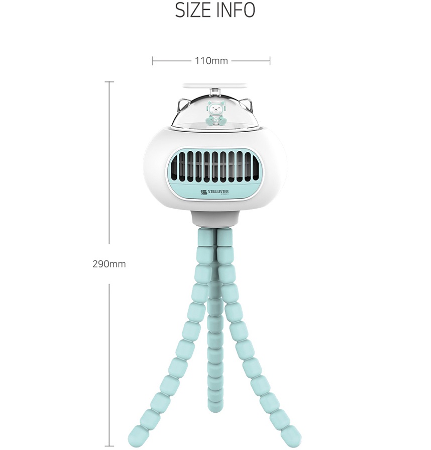날개없는 선풍기 문어발 선풍기 탁상형 캠핑 BLDC모터 : Gomsinstore