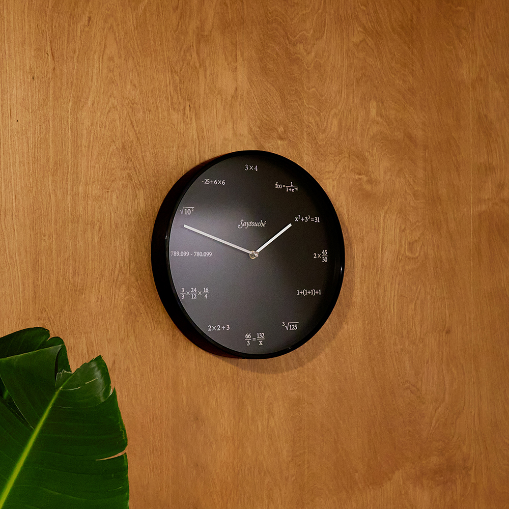 [세이투셰] Quiz Wall Clock 퀴즈 월 클락 벽시계 무소음 2종 : SAY TOUCHE
