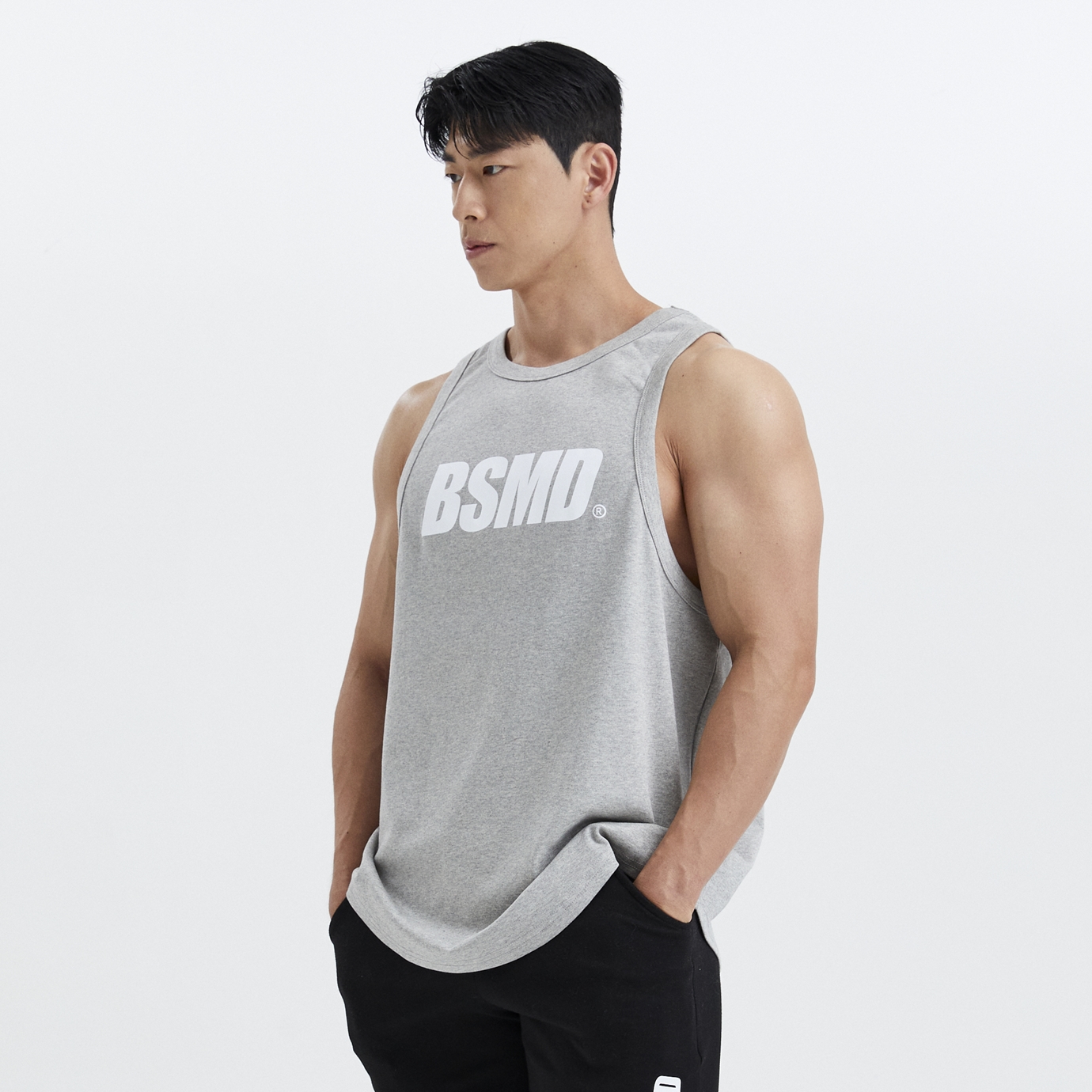 헬스나시 BSMD 3컬러 프리미엄 남자 민소매 트레이닝 운동복 짐웨어 037 : 비스트모드