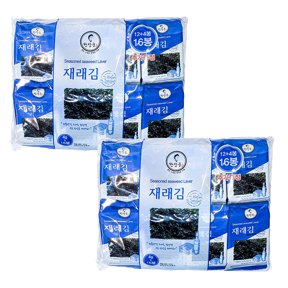 한상궁 김 바삭한 재래 도시락김밥 16봉+16봉 : 한상궁 푸드