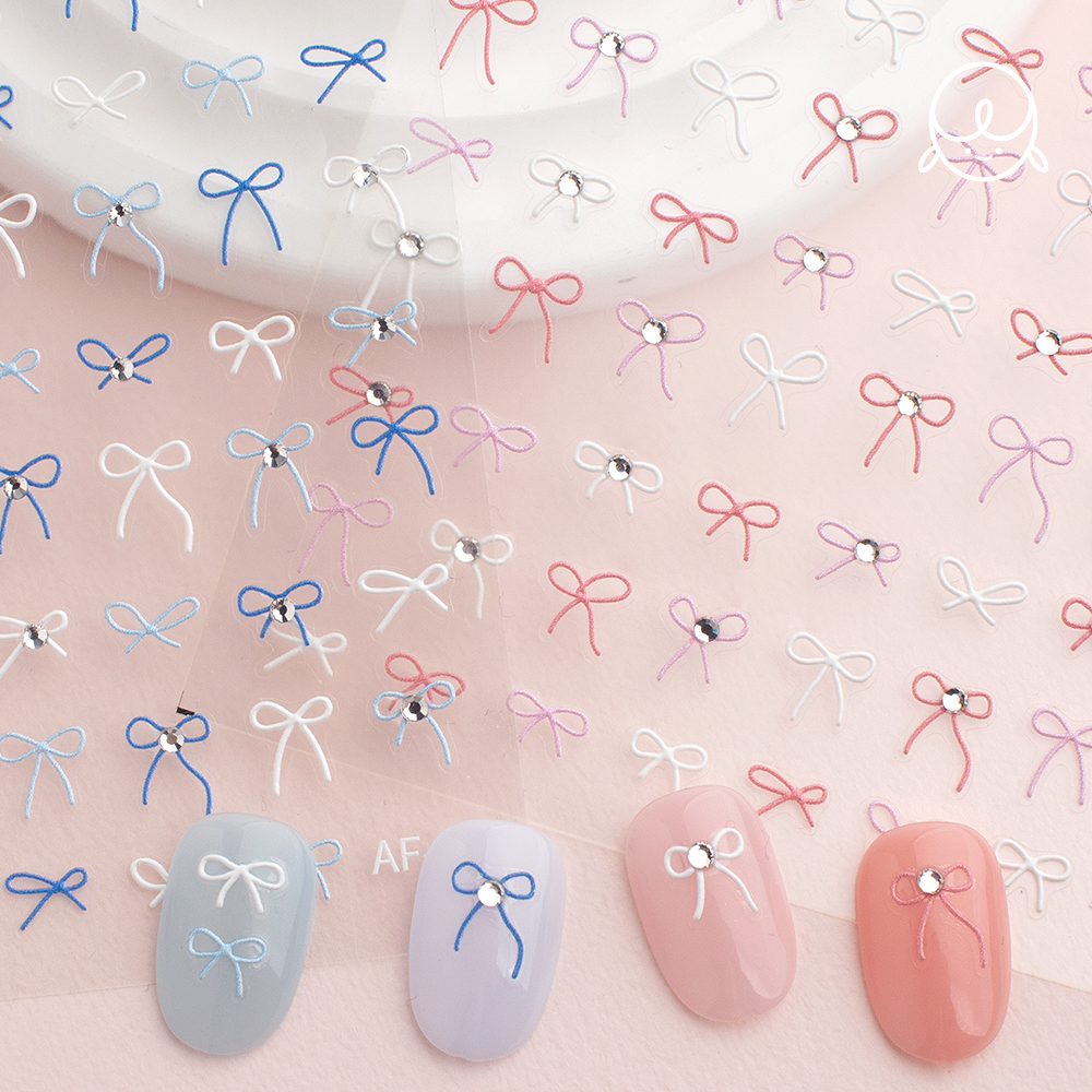 모양89 스톤와이어 리본 네일스티커 : 단지네 네일가게