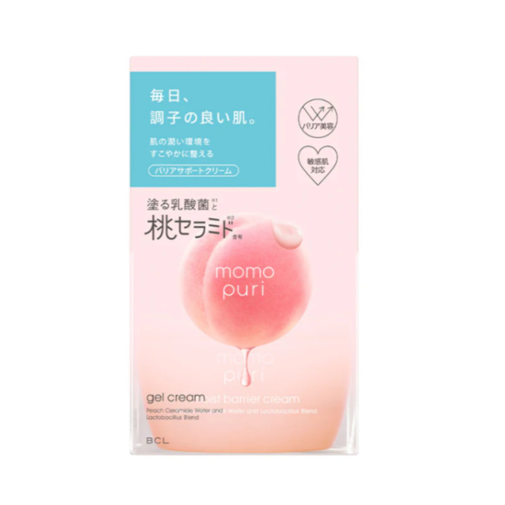 BCL 모모푸리 모이스처라이징 베리어크림 80g x 2 일본 화잘먹 크림 : Frey-ja