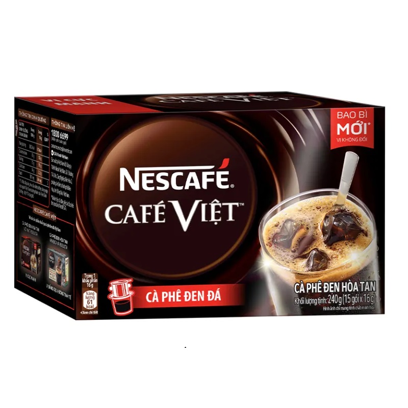 베트남 네스카페 카페비엣 블랙 커피 15개입 Nescafe 240g : LOVE420
