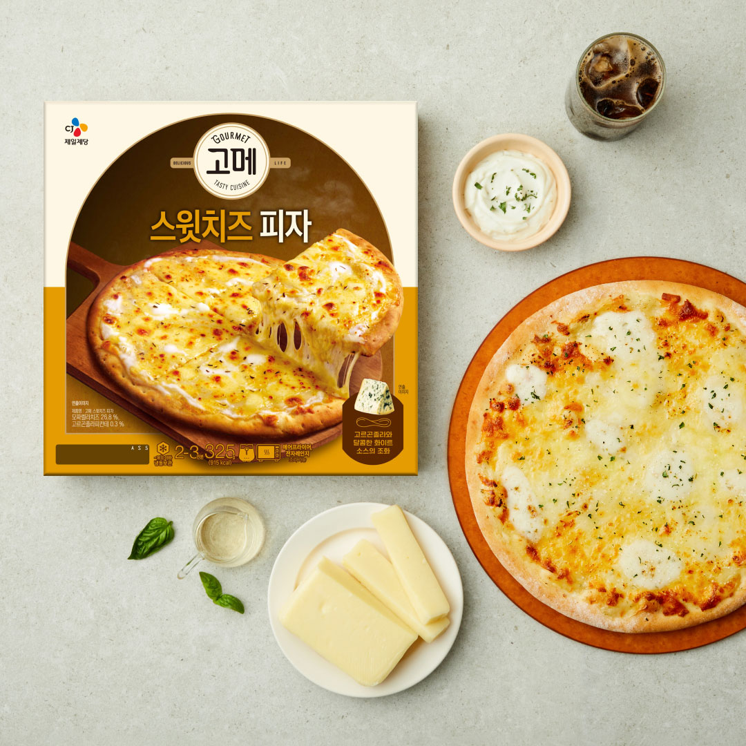 [피자50% 할인] 고메 스윗치즈피자 2판+토마토치즈피자 2판+갈릭치즈피자 2판 (총 6판) 외 8종 : CJ제일제당