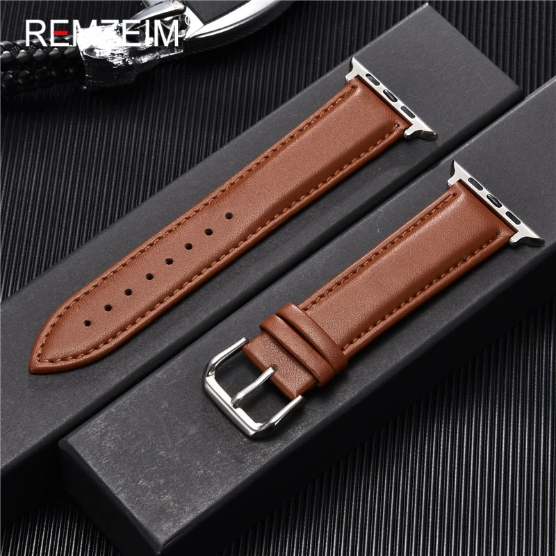 워치줄 워치4스트랩 우레탄시계줄 송아지 가죽 시계 밴드 38mm 40mm 41mm 아이워치 8 7 6 5 4 3 SE용 애플 워치 교체용 손목 스트랩 42mm... 