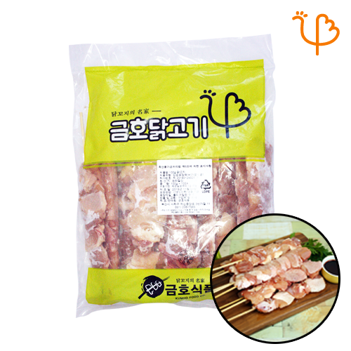 수제 순살 닭꼬치 100g 140개입 개당 1250원 무료배송 (업소용 캠핑 닭꼬치 도매) 금호식품 : 금호식품