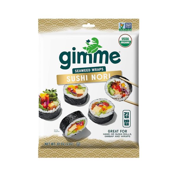 김미 유기농 구운 김 - 레스토랑 스타일 스시 노리 시트 0.81온스 0.81 Ounce (Pack of 12) : 잇츠어썸43호