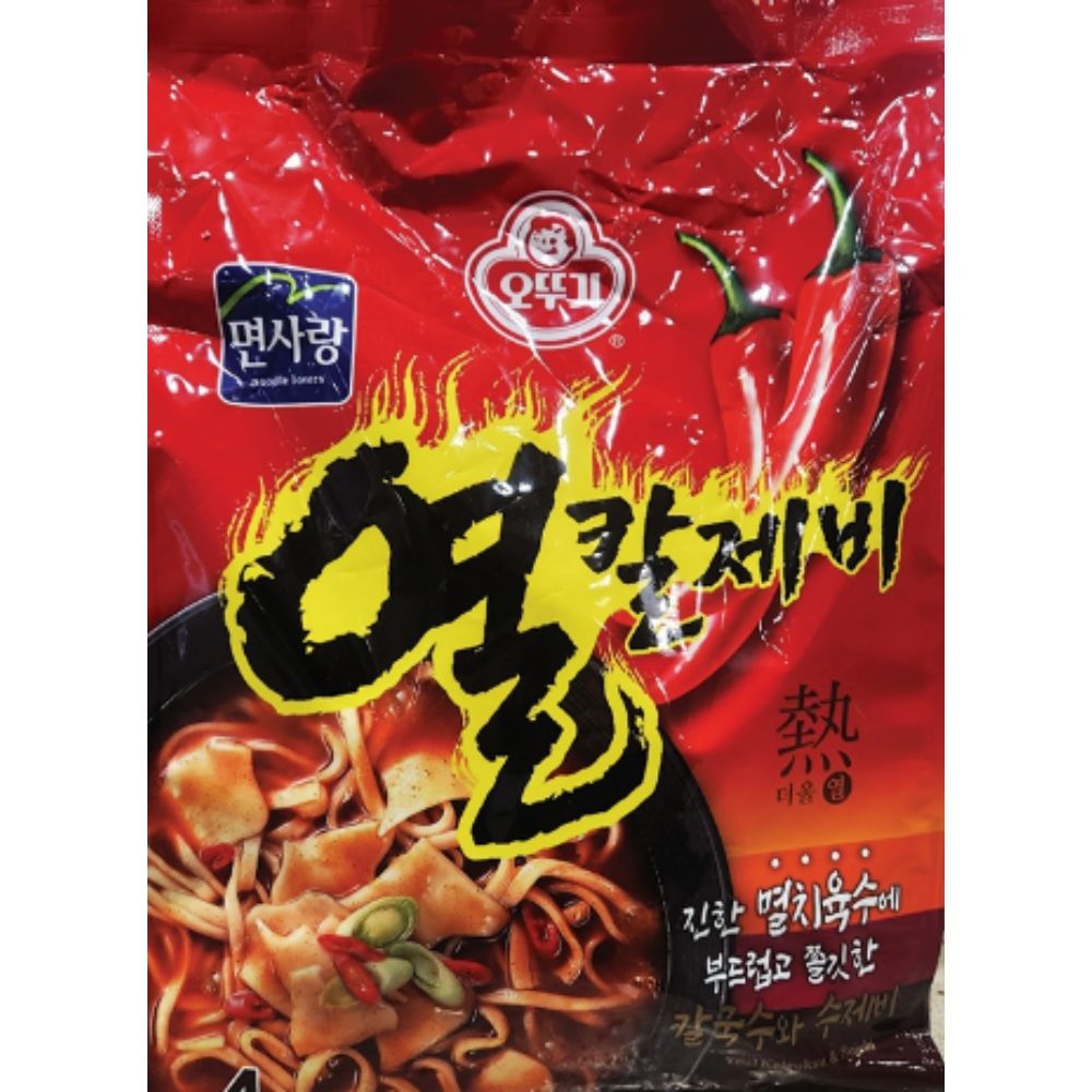오뚜기 열칼제비 4인분 768g 매운 라면 칼국수 수제비 대용량 : 라이프 부스터