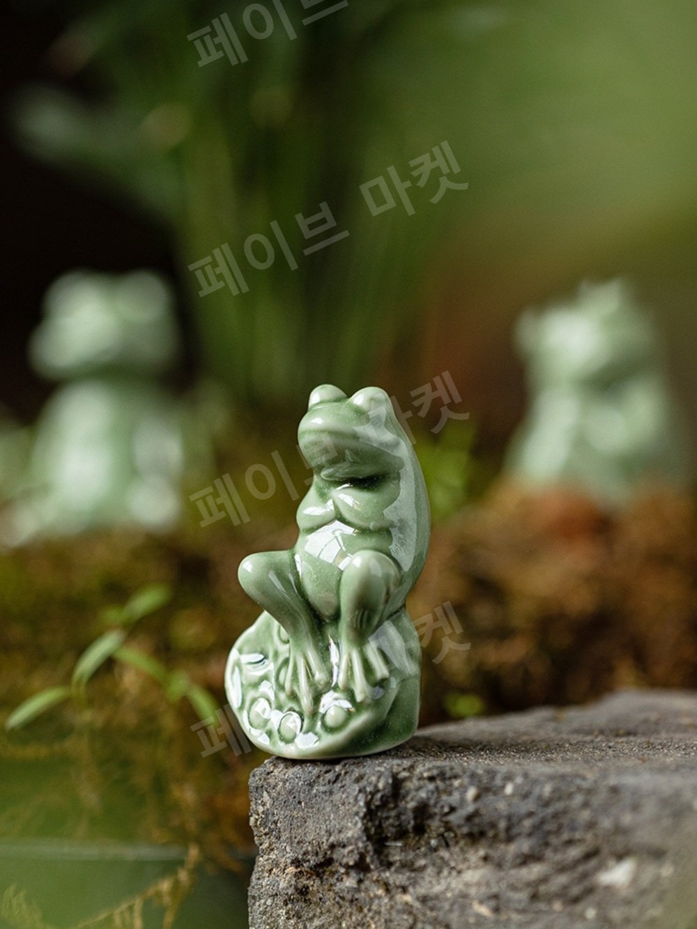 불교개구리 세라믹 개구리 장식 불교용품 장식품 : 아우트몰
