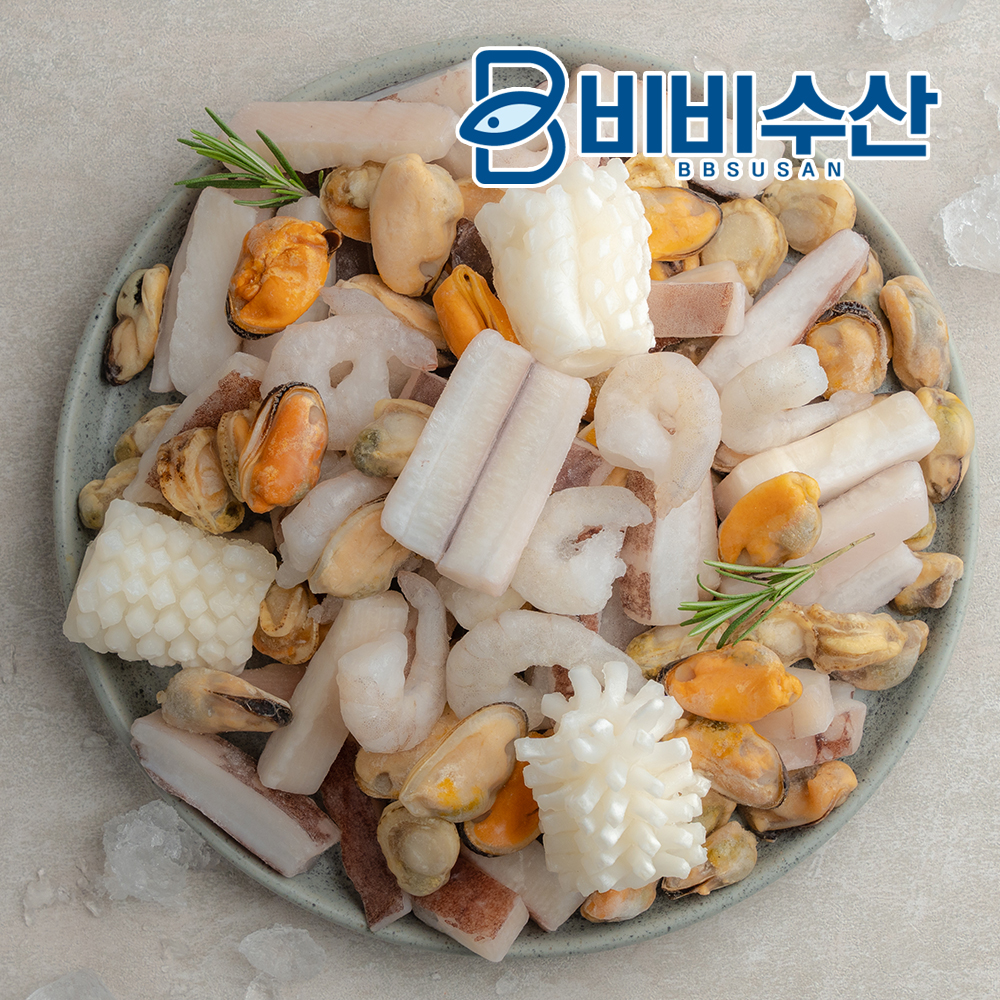 비비수산 새우살이 들어간 간편한 해물모둠 700g : 비비수산