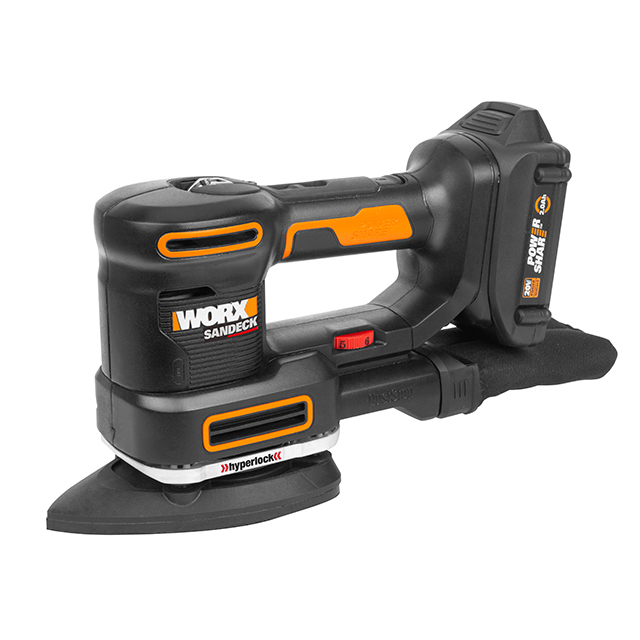 WORX 웍스 멀티 충전샌더 5IN1 교체식 샌딩디스크 5종(WX820) 배터리1팩 세트 : 공구파트너