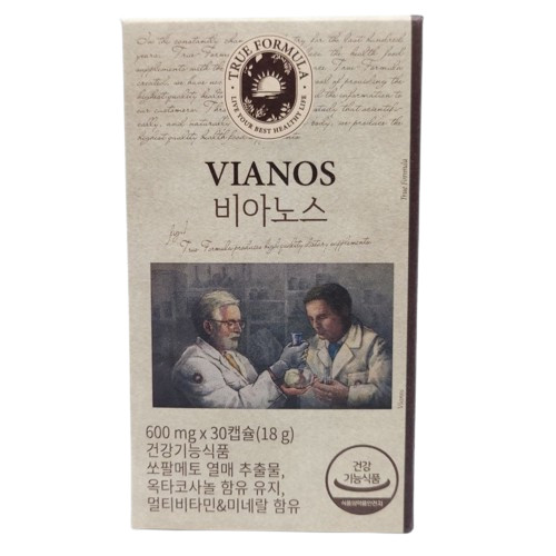 차차미 비아노스 트루포뮬러 [1+1=60캡슐] ( 30캡슐x2박스) 전립선 건강 유지 맥스 : 주식회사 차차미