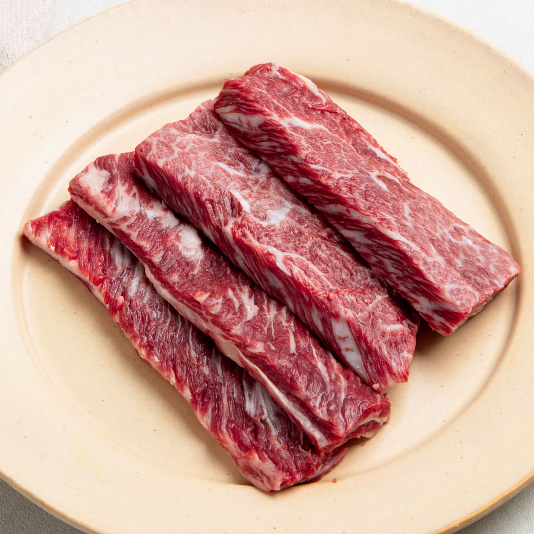 국내산 육즙가득 통 소갈비살 300g 마장동 뼈없는 늑간살 / 우대갈비살 스테이크 수육 : 소소한형제