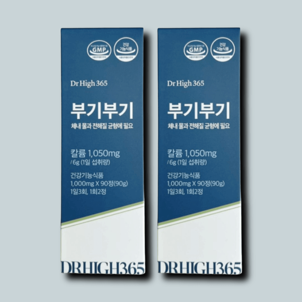 부기부기 칼륨 포타슘 1000mg 90정 2개 : 반애반