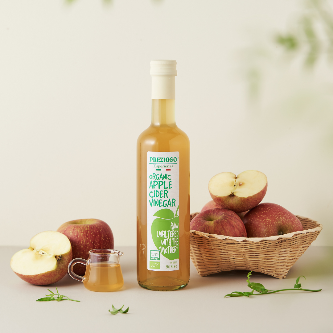 1+1 프레지오소 이탈리아 유기농 애사비 애플사이다비니거 1L / 500ml : 세부몰