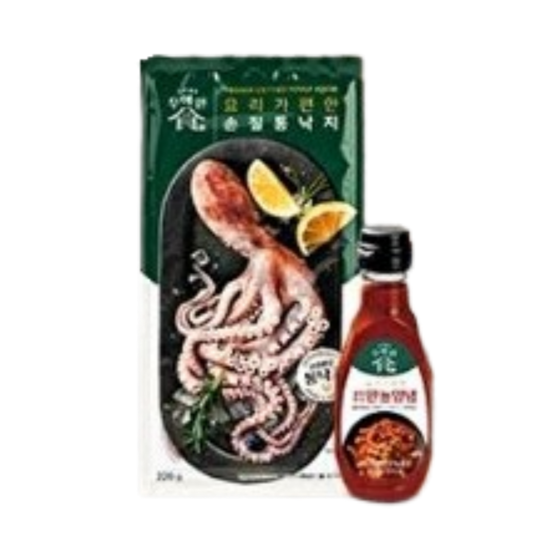 조미령의 우아한식 손질 통 낙지 220g 10팩(40미)+만능 소스 1병 : 비타상사
